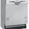 Exquisit Geschirrspüler EGSP2113-EB-030E Inox | Einbaugerät, Teilintegriert | 13 Maßgedecke | Inox 23