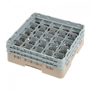 Cambro Gläserspülkorb Beige Mit 25 Fächern Max Glashöhe 13,3cm. Dieser Gläserspülkorb Bietet 21