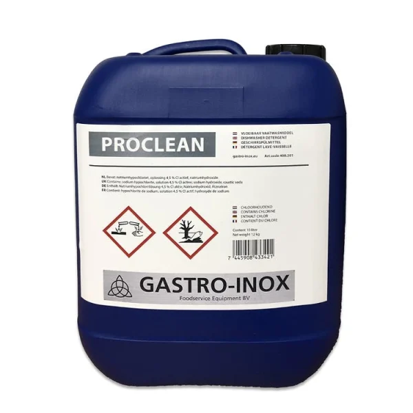 Gastro-inox Proclean Geschirrspülmittel 10 Liter,(0,45 €/ Pro 100 Ml) 1