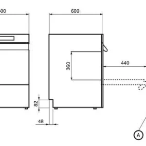 BIG Geschirrspülmaschine Inkl. Ablauf-,Klarspülmittel- Und Reinigerdosierpumpe – 230 Volt – Vollgarantie 19