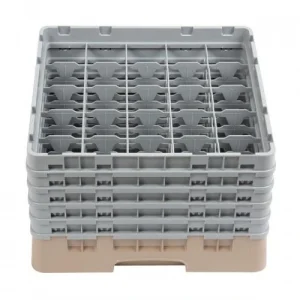 Cambro Gläserspülkorb Beige Mit 49 Fächern Max Glashöhe 13,3cm. Dieser Gläserspülkorb Bietet 19