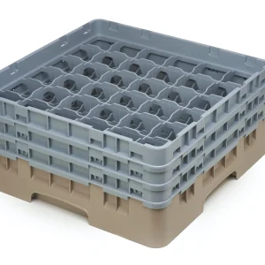 Gastronoble Cambro Gläserspülkorb Beige Mit 49 Fächern Max Glashöhe 17,4cm 15