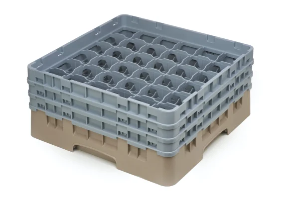 Gastronoble Cambro Gläserspülkorb Beige Mit 49 Fächern Max Glashöhe 17,4cm 5