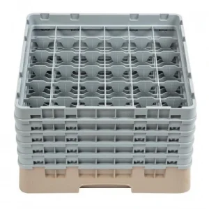 Cambro Gläserspülkorb Beige Mit 25 Fächern Max Glashöhe 25,7cm. Dieser Gläserspülkorb Bietet 13