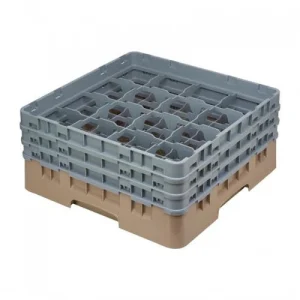 Cambro Gläserspülkorb Beige Mit 25 Fächern Max Glashöhe 17,4cm. Dieser Gläserspülkorb Bietet 11