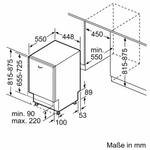 Null Bosch Serie 6 Vollintegrierter Geschirrspüler 45 Cm Breit, SPV6ZMX23E Besteckschublade 21