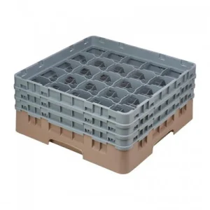 Cambro Gläserspülkorb Beige Mit 25 Fächern Max Glashöhe 9,2cm. Dieser Gläserspülkorb Bietet 17